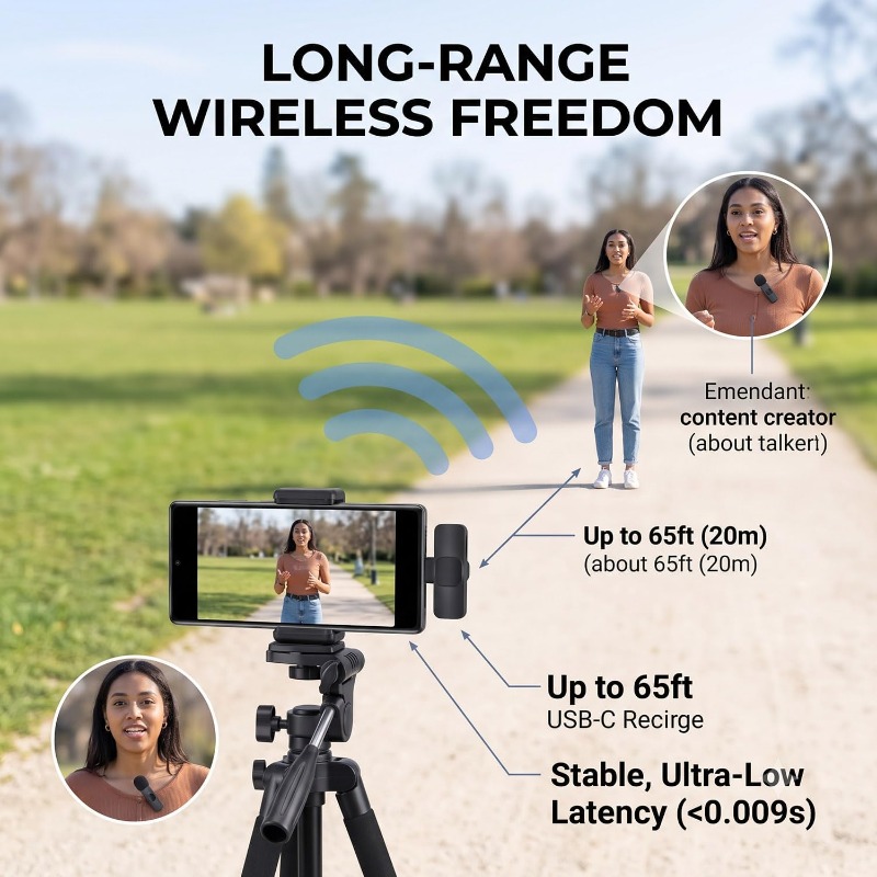 Wireless Lavalier Microphone M - Video Gaming & Esports Usd Acc ulasan dan harga