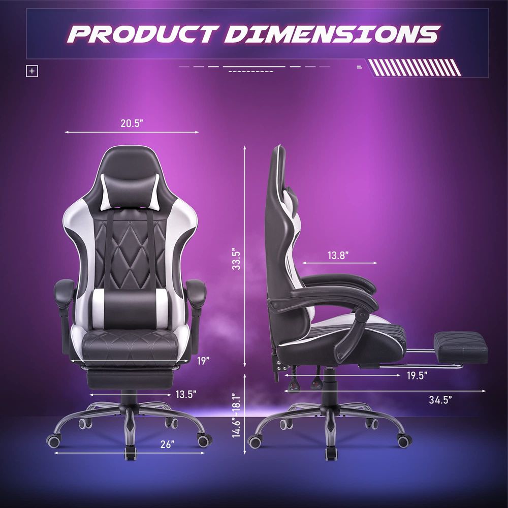 Gaming Chair, Computer Chair w - Video Gaming & Esports Usd Acc ulasan dan harga