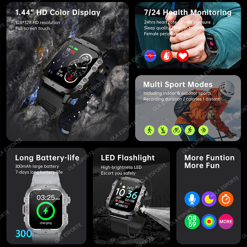New Military Smart Watch Men I - Phase Esports & Gaming Festival ulasan dan harga